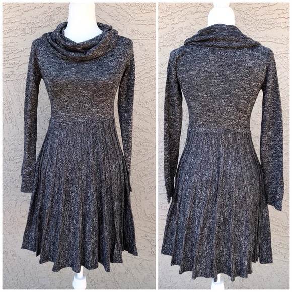 Max Studio Dresses & Skirts - MAX STUDIO Cowl Neck Pleated Sweater Dress